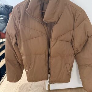 12th Tribe Tan Puffer Jacket